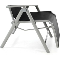 VCM 2er Set Gartenliege Sonnenliege Liegestuhl Relaxliege schwarz /