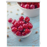 Lichtblick Rollo Klemmfix, 45x150 cm Kirschen rot