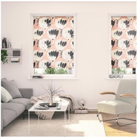 Lichtblick Rollo Klemmfix, ohne Bohren, blickdicht, Jumbo Flowers on