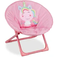 Relaxdays Kinderstuhl Moonchair Einhorn 47 x 50 x 48