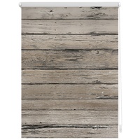 Lichtblick Rollo Klemmfix, ohne Bohren, Verdunkelung, Bretter-Vintage