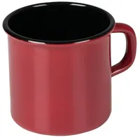 RIESS Topf Becher mit Bördel Classic Color Rot Ø8cm