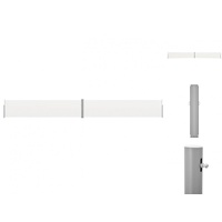 VidaXL Ausziehbare Seitenmarkise 1,7 x 12 m creme