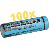 Ultralife 100x Ultralife Lithium 3,6V Batterie LS14500 - AA