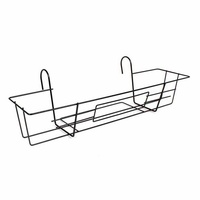 Jardifer Metall-Balkonkastenhalter schwarz 65 x 22 cm