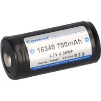 Keeppower 16340 3,6V 700mAh Akku (geschützt) - 1.4A