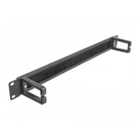 DeLock 66486 19 Zoll Netzwerkschrank-Bürstenleiste 1 HE Schwarz