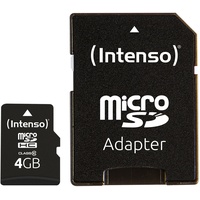 Intenso microSDHC 4GB Class 10 + SD-Adapter
