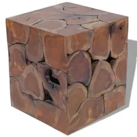 VidaXL Hocker Massivholz Teak vidaXL