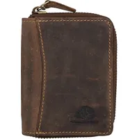 GREENBURRY Vintage Minibörse Herren Geldbörse braun