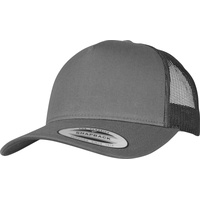 Flexfit 5-Panel Retro Trucker Cap Yupoong Headwear, Charcoal, Einheitsgröße