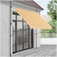 Pro.tec Klemmmarkise Stem 400x120x220-309 cm Gelb / Weiß [