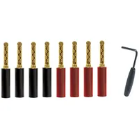 AudioQuest Banana SureGrip-100 BFA Gold 8-er Pack
