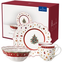 Villeroy & Boch Toy's Delight Rotes Frühstücksset 6-tlg. weihnachtsmotiv