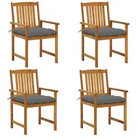 VidaXL Gartenstühle mit Kissen 57 x 57 x 92