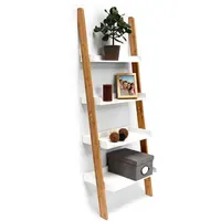 Relaxdays Leiterregal 4 Ablagen 40 x 30 x 150