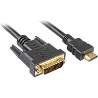 Sharkoon 1m HDMI/DVI-D schwarz,