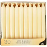 Papstar Tafelkerzen 19,6 cm Ø 2,1 cm creme 30