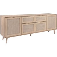 Finori Sideboard Sonoma Eiche/Rafia Geflecht Optik