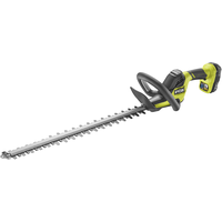 RYOBI Akku-Heckenschere RY18HT55A-120, Gartenschere, Heckentrimmer mit Schnittgutkehrer, 18V, 2Ah
