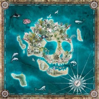 KOMAR Skull Island 250 x 250 cm