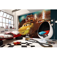 KOMAR Vliesfototapete Cars Dirt Track 350 x 250 cm