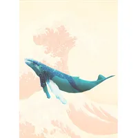 KOMAR Vliesfototapete Whale Voyage 200 x 280 cm
