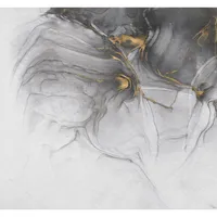 KOMAR Fototapete Ink Gold Flow 300 x 280 cm