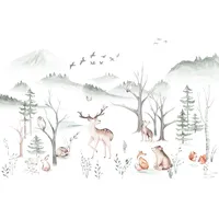 KOMAR Vlies Fototapete Cozy Woods 400 x 280 cm