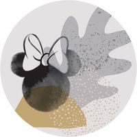 KOMAR Vlies Fototapete Dot Minnie Loop Art Ø 128