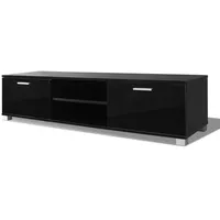 VidaXL TV-Schrank Hochglanz-Schwarz 140x40,5x35 cm