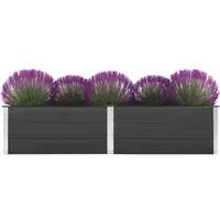 VidaXL Garten-Hochbeet 250 x 50 x 54 cm Grau