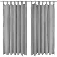 VidaXL Vorhänge Mikro-Satin 2 Stk. mit Schlaufen 140×225 cm