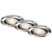 Briloner Leuchten LED Einbauleuchten, 3er Set Deckenlampen, LED-Modul schwenkbar,