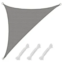 AMANKA UV Sonnensegel 3x3x4,2 HDPE Dreieck Rechtwinklig Sonnenschutz Garten