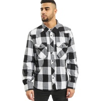 Brandit Textil Check Langarmhemd White / Black M