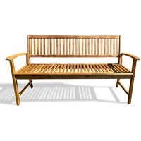 GRASEKAMP Gartenbank Belmonte 3 sitzig 160cm Akazie Natur Holzbank