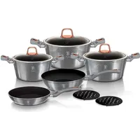 Berlinger Haus Moonlight Topf-Set 7-tlg. 3 x Kochtopf +