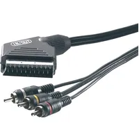 Vivanco 6932 Verbindungskabel Scart Stecker - 3x Cinch Stecker