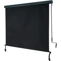 Mendler Vertikalmarkise HWC-F42 250 x 180 cm schwarz