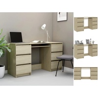 VidaXL Schreibtisch Sonoma-Eiche 140x50x77 cm Holzwerkstoff
