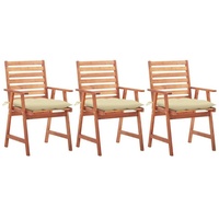 VidaXL Gartenstuhl 62 x 62 x 92 cm weiß