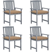 VidaXL Gartenstuhl 59 x 60 x 53 cm grau