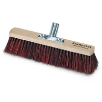 Nölle Profi Brush Besen Arenga/Elaston-Mix L.400mm Metallstielhalter Flachholz Stielhalter-D.28mm