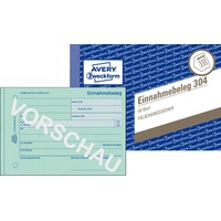 Avery Zweckform Einnahmebeleg Formularbuch 304