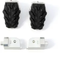 SW-Motech Fußrastenkit verstellbar Silber/Schwarz