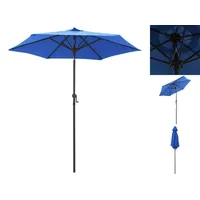 VidaXL Sonnenschirm Blau 200 x 224 cm Aluminium