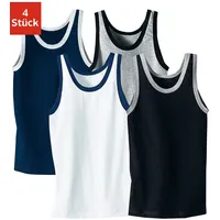 AUTHENTIC LE JOGGER Unterhemd (Packung, 4 St.), mit kontrastfarbigen