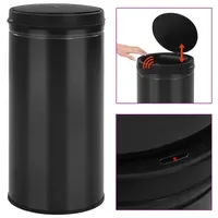 VidaXL Automatischer Sensor-Mülleimer 70 l Schwarz