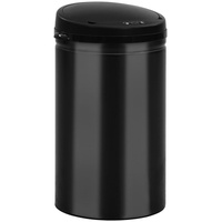 VidaXL Automatischer Sensor-Mülleimer 40 L Kohlenstoffstahl Schwarz